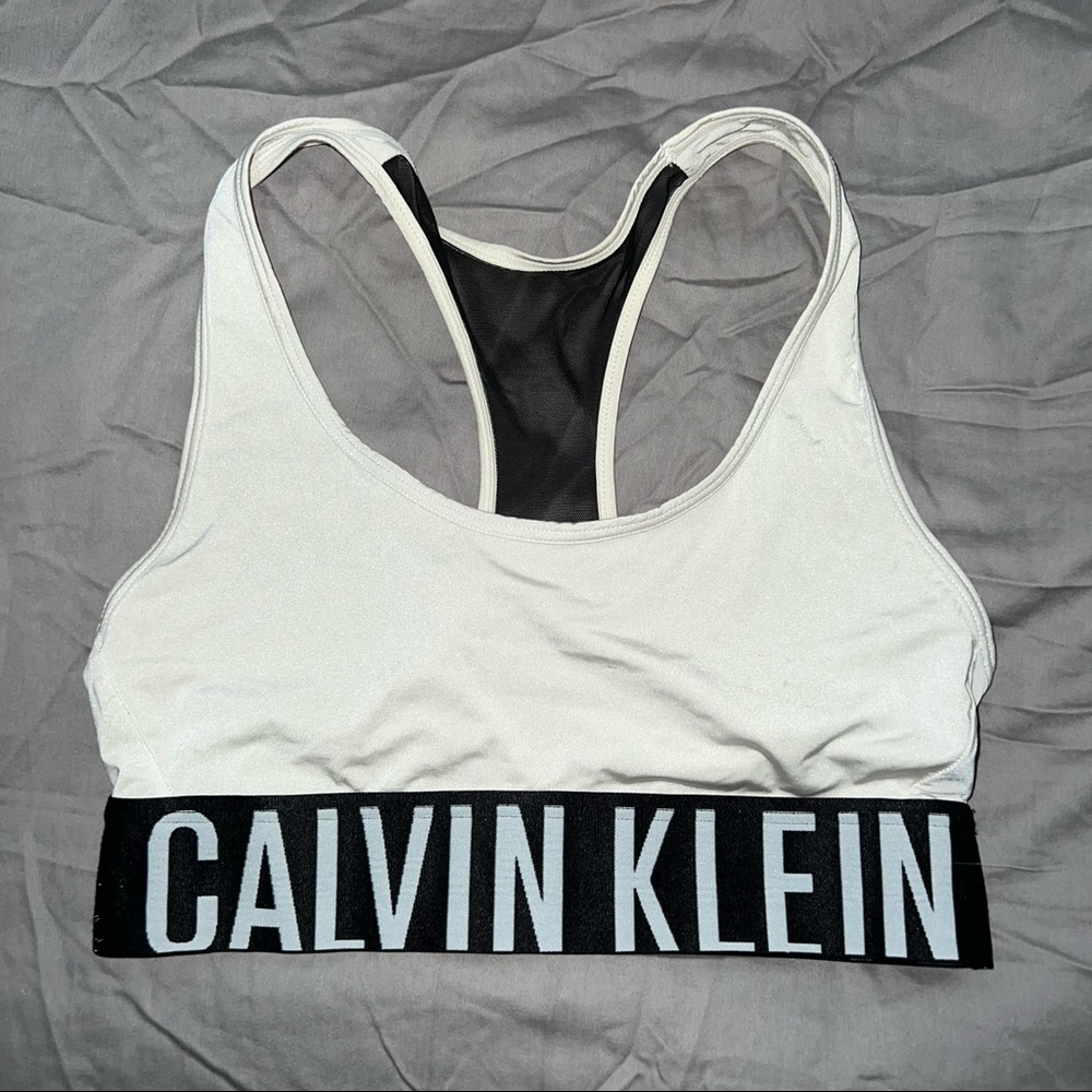 Calvin Klein White Sports bra